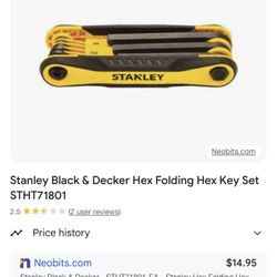 Stanley Black & Decker Hex Folding Hex Key Set STHT71801
