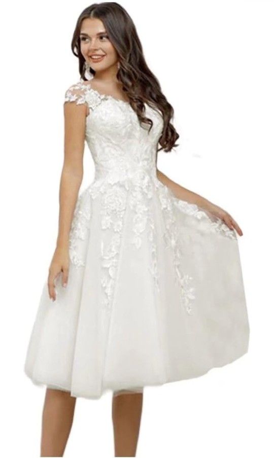 Size 12 White Dress (Bride)