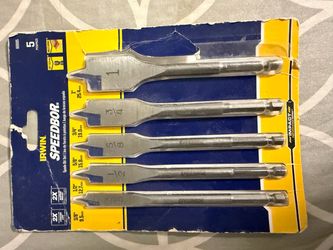 Irwin Speedbor 5-Piece Spade Bit Set
