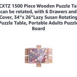 Wooden Puzzle Table