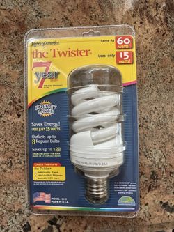 15 Watt Light Bulb CFL New