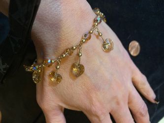Light brown Heart 🤎 Swarovski bracelet or anklets