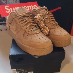 Authenticity Guarantee
DN1555-200 Nike Air Force 1 Low SP x Supreme Flax Wheat Brown Men's Size 8