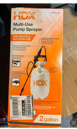 HDX Multi-Use Pump Sprayer (2 Gallon) NEW