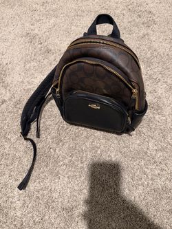 Coach Mini Signature Canvas Backpack
