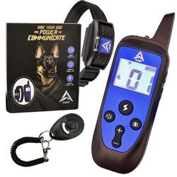 AZARI DOG Training Collar 4 Large medium Small Dogs, Remote & Clicker Shock Vibration Beep