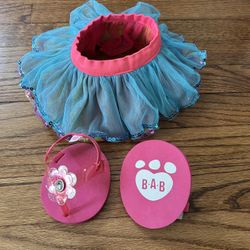 Rainbow BAB Tutu and Pink sandal Set