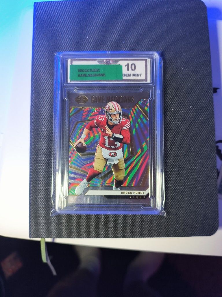 Gem Mint 10 Brock Purdy Game Magician's Rare Card