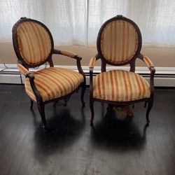 Vintage Set Of Two Antique Chairs