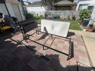 Twin mattress and bed frame combo