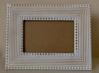 Shiraleah Rustic Brown & White 4x6 Picture Frame