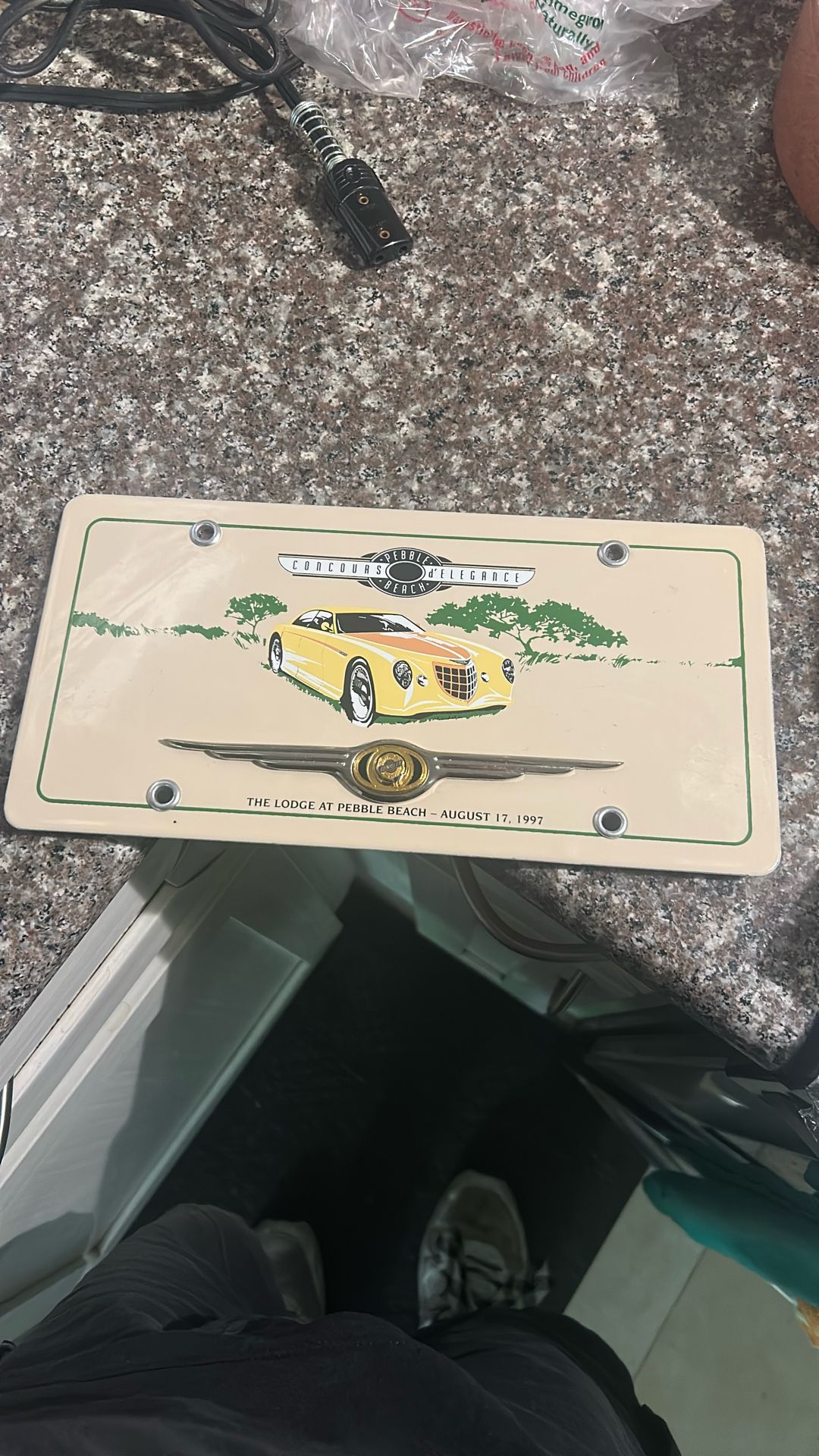 Porcelain Pebble Beach Sign