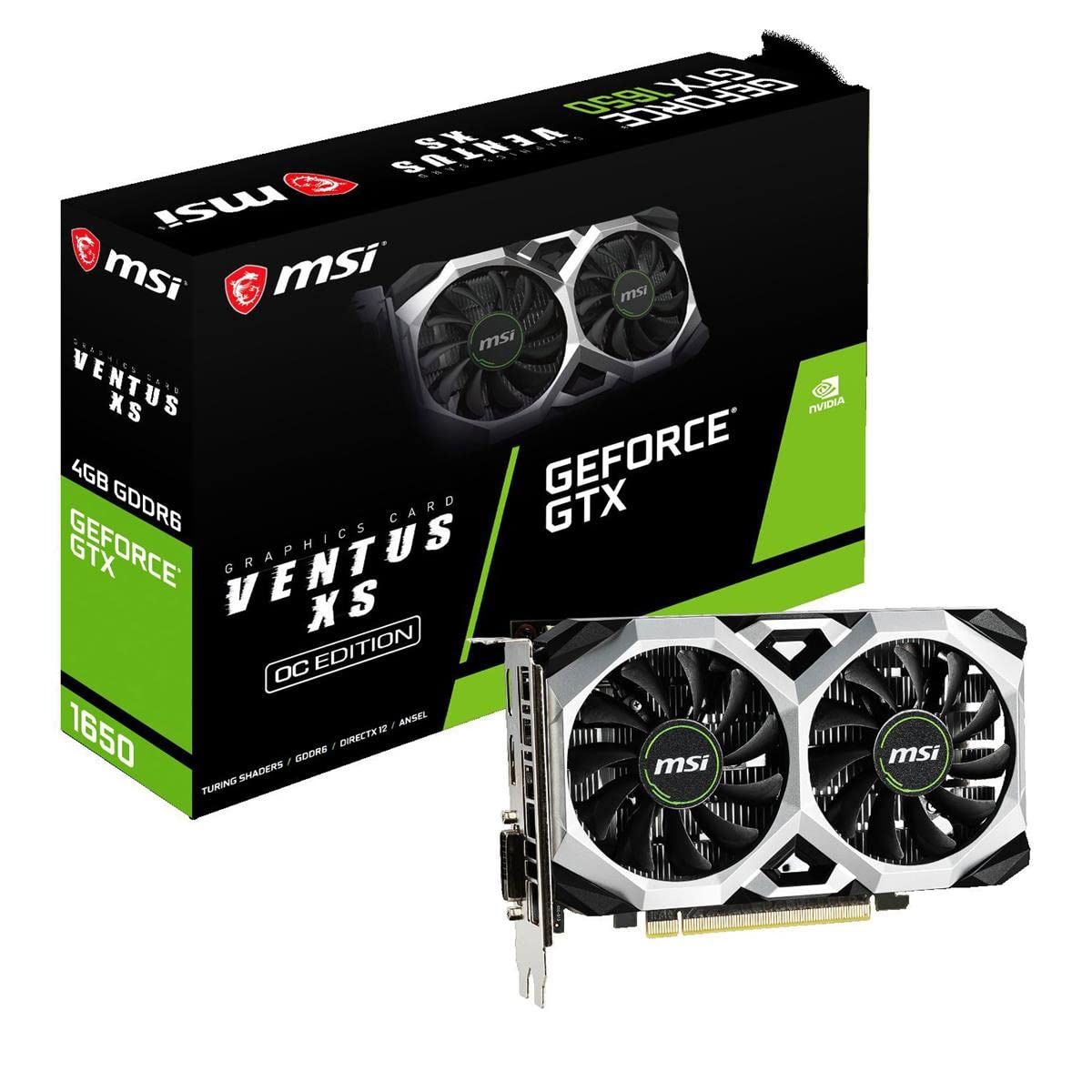 MSI G1650VXS4C Gaming GeForce GTX 1650 128-Bit Card (GTX 1650 Ventus XS 4G OC)