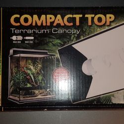 Exo Terra Compact Top Reptile Terrarium Light Fixture Medium