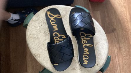 Sam Edelman Woven Leather Slide Sandal Size 8