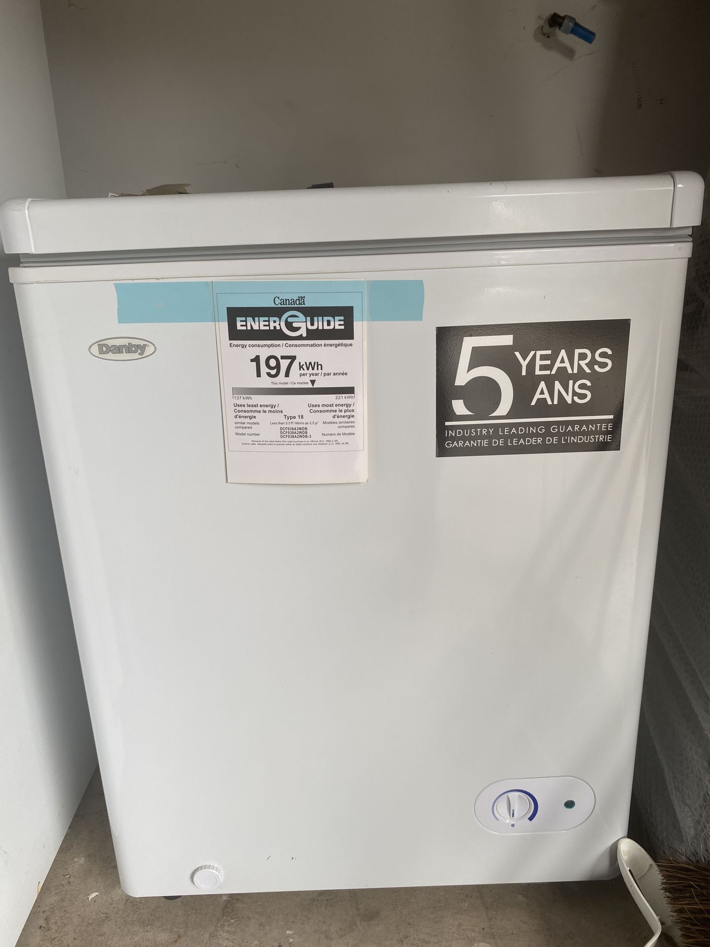 Deep Freezer! Only Used Once Clean Practically Brand New 