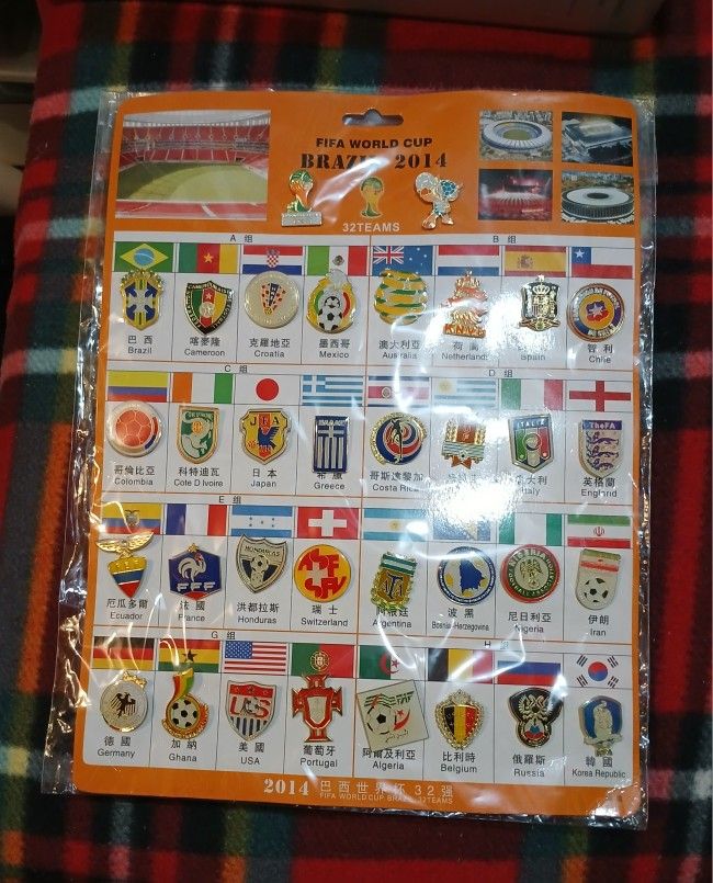 FIFA WORLD CUP Brasil 2014 Pin Set