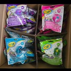 Crayola neon bright bath bombs (2 for $1)