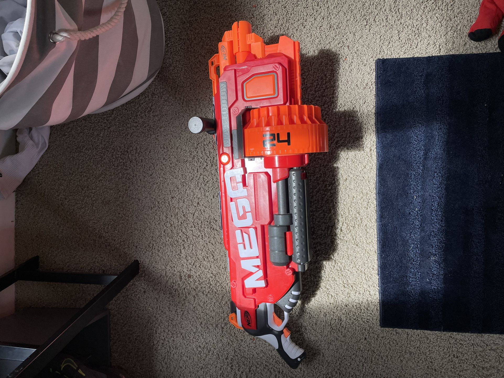 Mega Mastodon Nerf Machine Gun 24 Round 