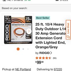 Generator Extension Cord