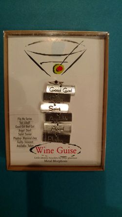 NEW Wine Guise Glass Identification Bracelets fornglasses