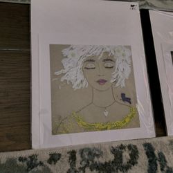 14x14 Art  Very Elegant In Amazing Condition 