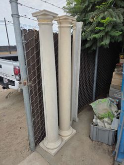 4 tuscan columns 8" diameter 76" tall