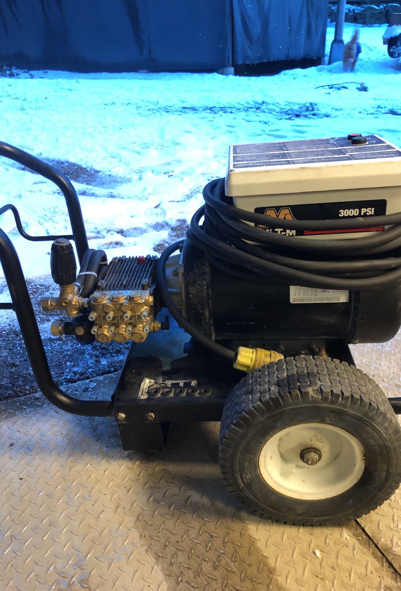 3000 psi for GPM pressure washer electric 8 hp three-phase motor