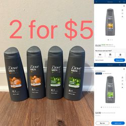 Dove Man Shampoo, 2 For $5
