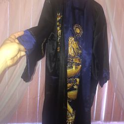 New Silky robes men/women lg-xl $35 each ,reversibles with pockets inside outside from china town San Fran.