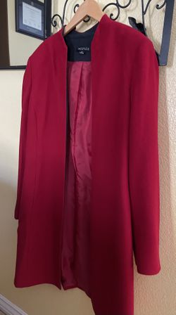 Beautiful red color not orange Long  jacket