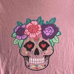 Original Design Skull T Shirt- Short Sleeve L