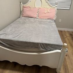 Full Size Bed  White Color
