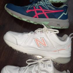 ASICS GEL running Tennis Shoes & NEW BALANCE tennis Shoes