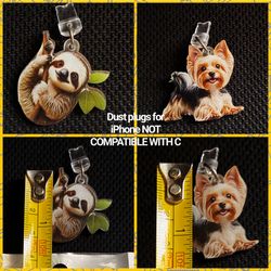 2D iPhone Charms/Dustproof  Plugs 