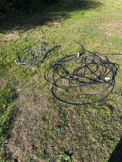 Free rain bird water sprinkler system & garden’ hose