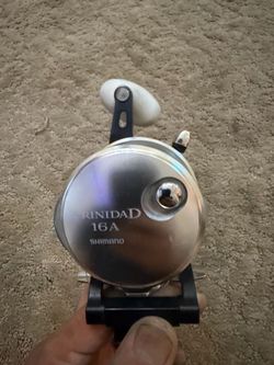Shimano Trinidad 16A with Tiburon deckhand reel clamp