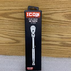 ICON R2F, 3/8 in. Drive Professional Flex Head Ratchet, - 58591