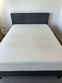 Tuft & Needle Comfortable Queen Mattress with Bed Frame