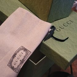 3 GUCCI Boxes, 2 GUCCI Shoe Bags, Tissue & Authentication