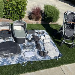 UPPAbaby Vista Stroller In Green FULLY LOADED