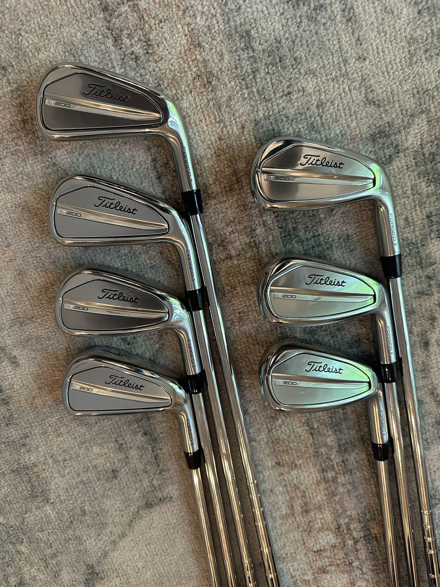 Titleist T200 Forged Iron Set 5-PW,AW AMT Black Stiff Flex Steel RH