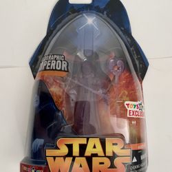 Star Wars TRU Exclusive Revenge Of The Sith Holographic EMPEROR Palpatine Figure MOC