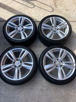 Set of Acura 18in wheels 5x114.3 (5x4.5) Tires 225/40r18 Fit Rsx Ilx tsx integra Tl tlx Honda etc