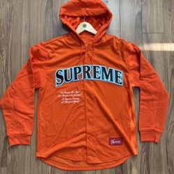 Supreme Baseball Jersey Hoodie