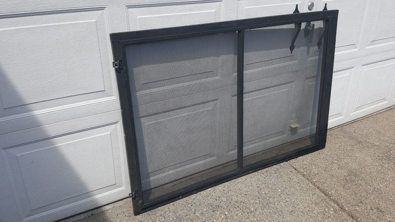 Vintage hanging shade screen 55" X 37" $15. Garden Decor
