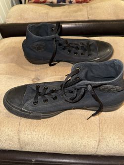 High Top Converse All Black.
