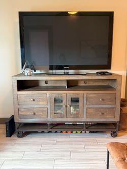American Furniture Rustic Industrial TV Console – 62”
