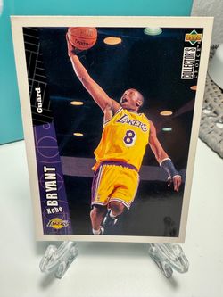 Kobe Bryant Lakers basketball cards - prices below in pic order