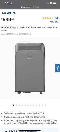 Hisense *portable*room air-conditioner (2 available)